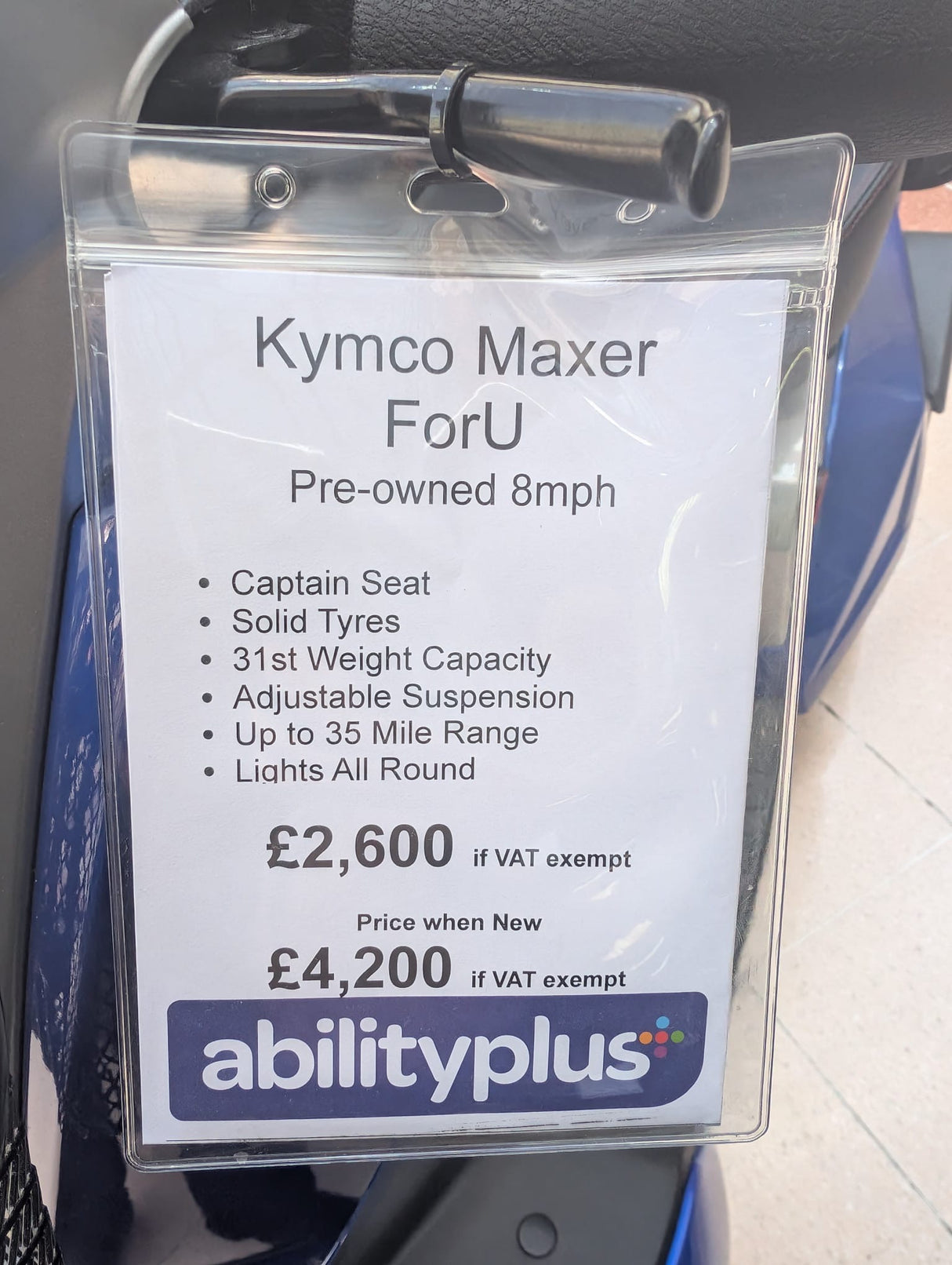 Kymco Maxer forU (Pre-Loved)