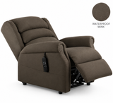One Rehab Chancellor Flex Rise and Recline Chair - Special Offer Only 6 Remain - Online Only - Waterproof Mink Fabric - Free Delivery in Kent,Medium Size