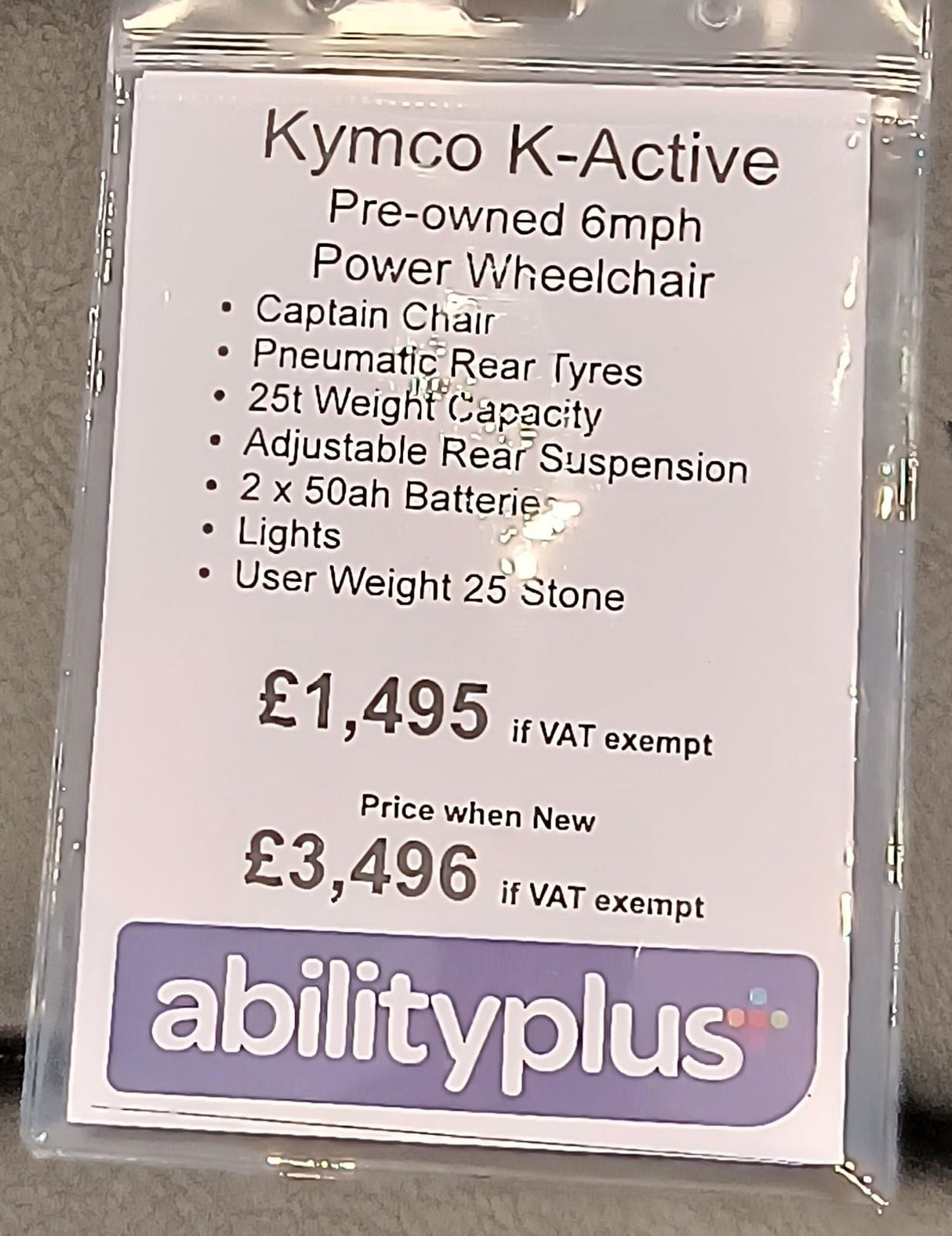 Kymco K-Active Power Wheelchair (used)