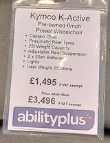 Kymco K-Active Power Wheelchair (used)