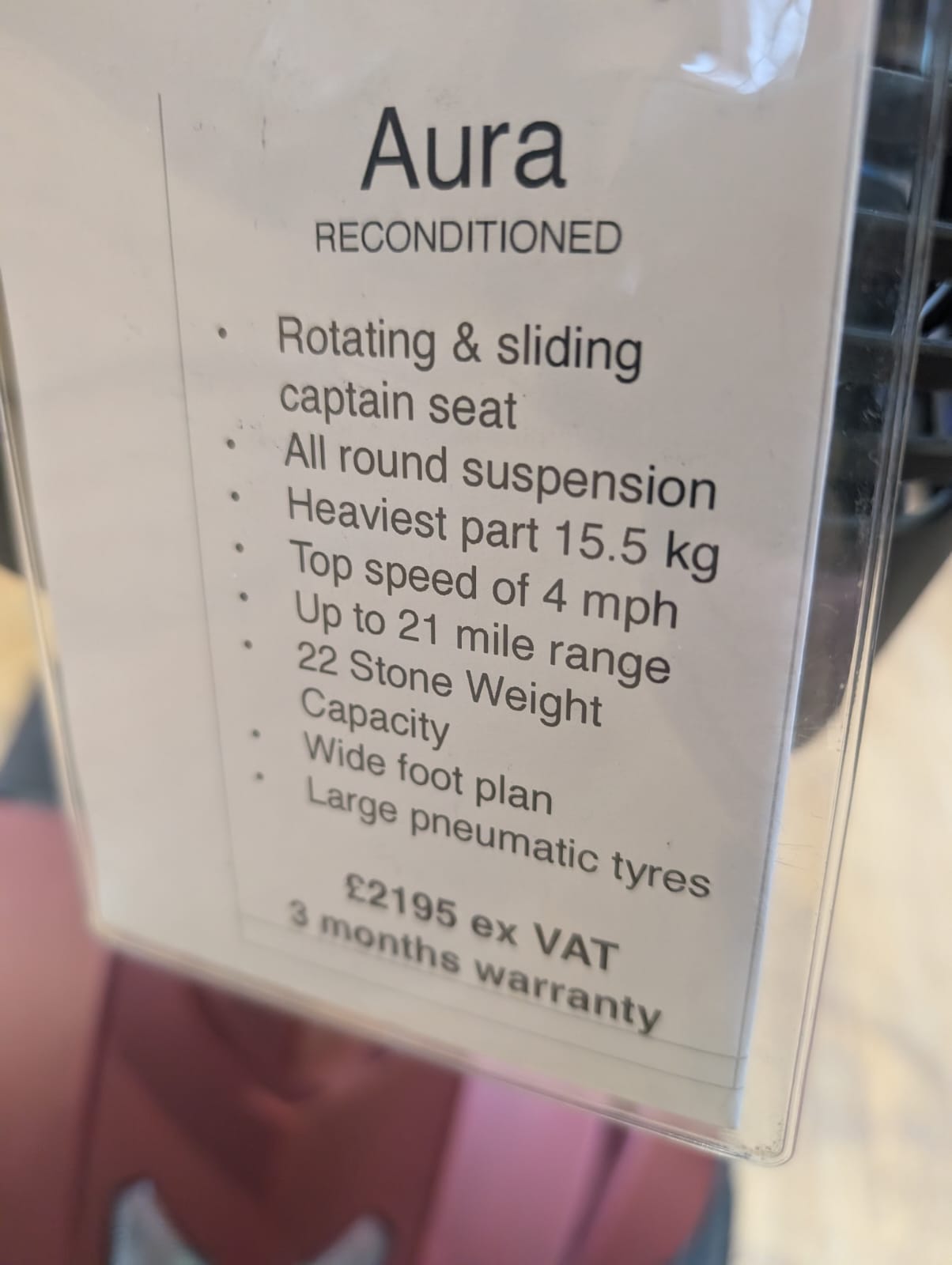 Motion Aura: Pre-loved