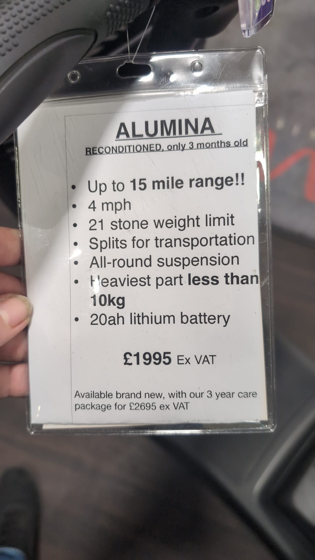 motion healthcare Alumina: Pre-loved